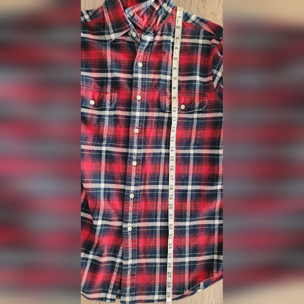 Polo Ralph Lauren‎ Red Plaid Flannel Button-up Shirt Men's Medium